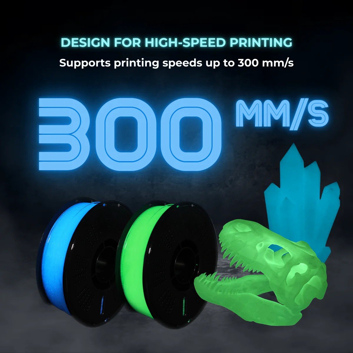 PLA+ High Speed Glow PLA Ultra-Glow Multicolor - Imagen 3
