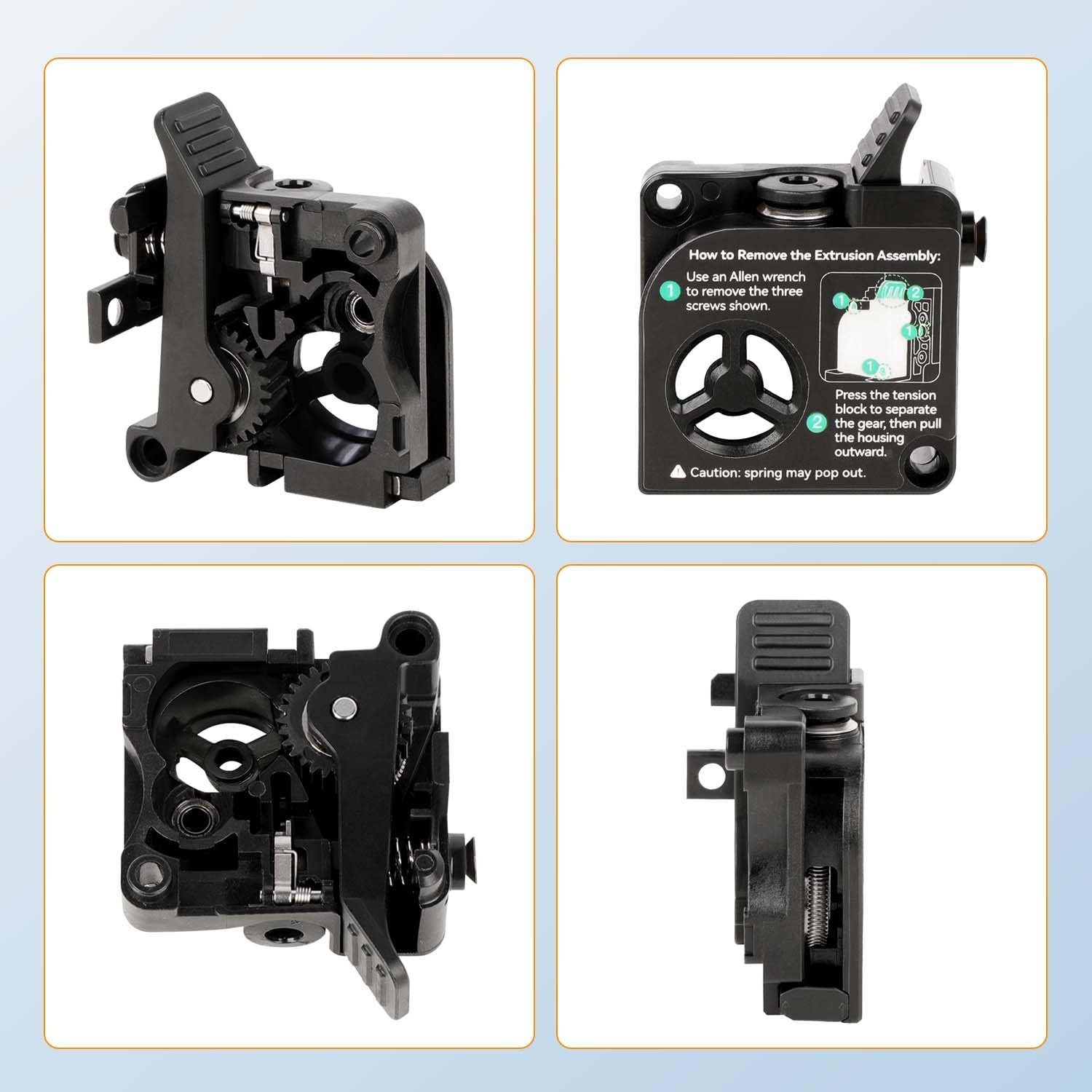 Kit de cubierta frontal de extrusora Creality K2 - Imagen 2